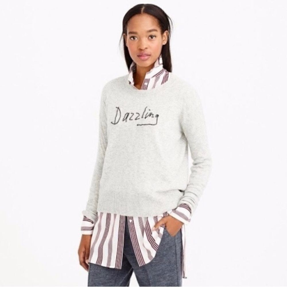 J. CREW | Hugo Guinness | Gray Wool Dazzling Sweater